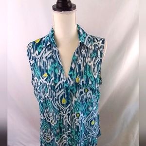 NEW YORK & COMPANY  Sleeveless Print Top 2